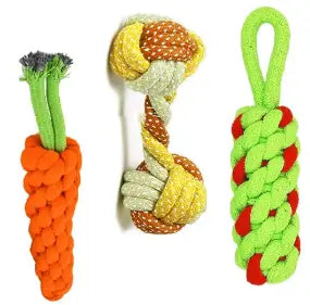 Cotton Rope Dog Chew Toys Combo Pack for Puppies and Small Dogs Multicolor (Pack of 5)
