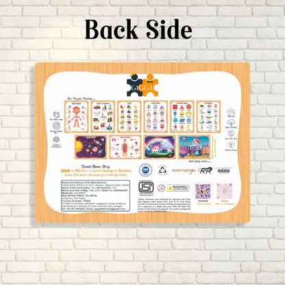 Solar System Educational Puzzle for Kids Colourful Acrylic Puzzle with Paperboard Base, Safe & Durable