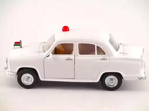 Ambassador Pull Back Car Toy – White Realistic Design