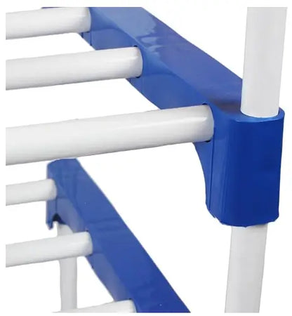 Best Quality Shoe Rack for Shoes and Clothes Step 4- (Blue) – Collapsible Shoe Stand