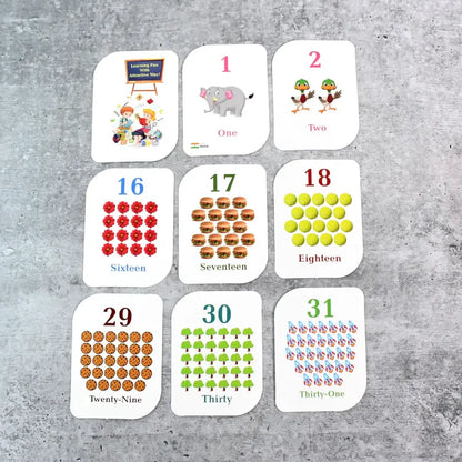 KidKraft Early Learner 32-Piece Number Flashcard Set – Educational Math Cards for Toddlers & Preschoolers