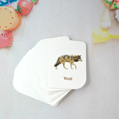 KidKraft 32-Piece Animal Flash Cards Set – Educational Learning for Toddlers & Kids