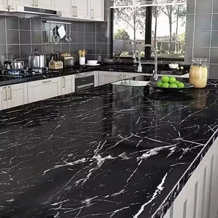 Self-Adhesive Marble Wallpaper – Kitchen & Furniture Decor