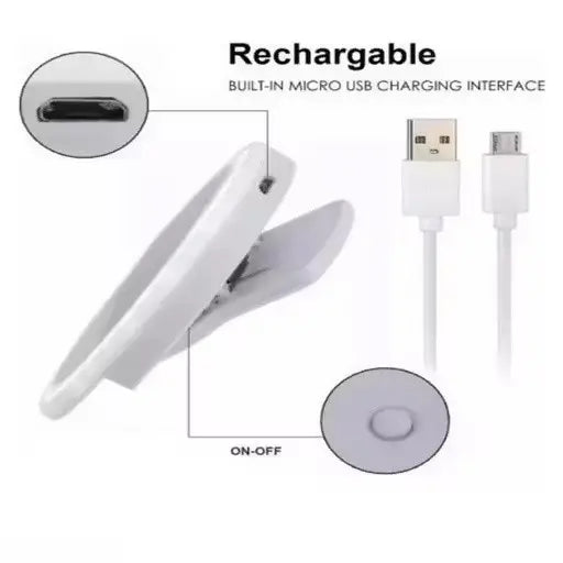 Pocket Mini Clip-On Selfie Ring Light with 36 LED for Smartphone Camera