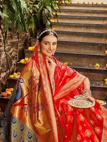 Jacquard Saree  Royal Peacock Collection