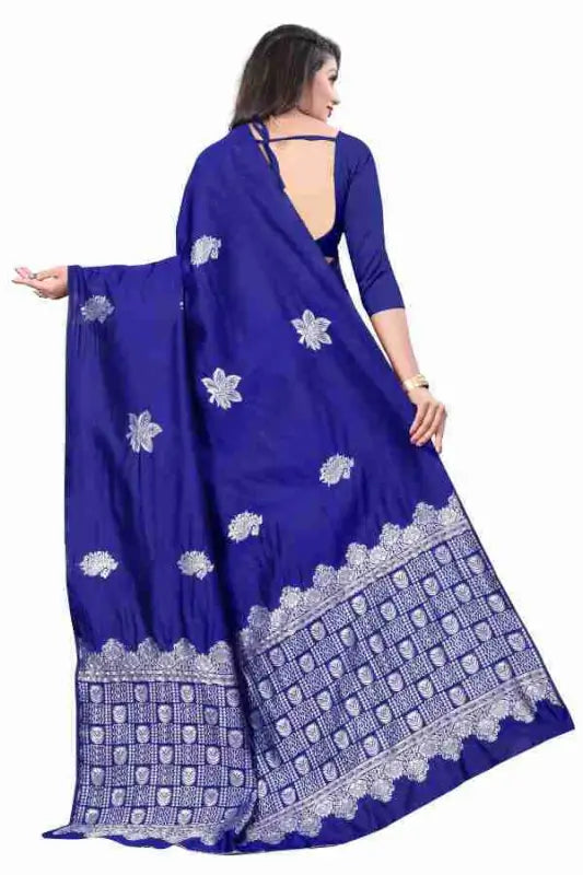 Banarasi Silk Saree  The Silver Elegance Edition