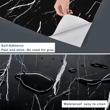 Self-Adhesive Marble Wallpaper – Kitchen & Furniture Decor