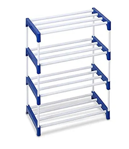 Best Quality Shoe Rack for Shoes and Clothes Step 4- (Blue) – Collapsible Shoe Stand