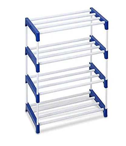 Best Quality Shoe Rack for Shoes and Clothes Step 4- (Blue) – Collapsible Shoe Stand