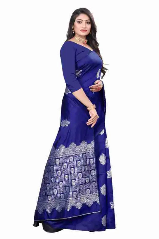 Banarasi Silk Saree  The Silver Elegance Edition