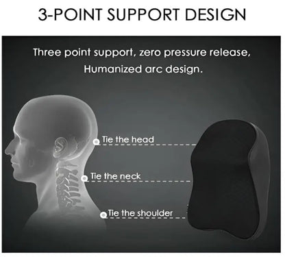 Memory Foam Car Headrest Neck Pillow – Automotive Comfort
