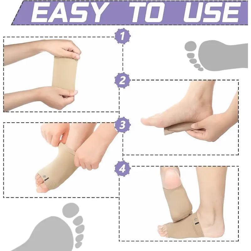 Foot Arch Support Sleeves – Plantar Fasciitis & Flat Feet Relief
