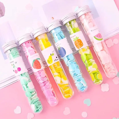 Disposable Paper Soap Tube Clean Soft Bath For Travel, Mixed Fragrance Paper Soap Sheets, Compact and Portable, Gentle on All Skin Types, Dissolves Easily, Hygienic and Travel-Friendly.