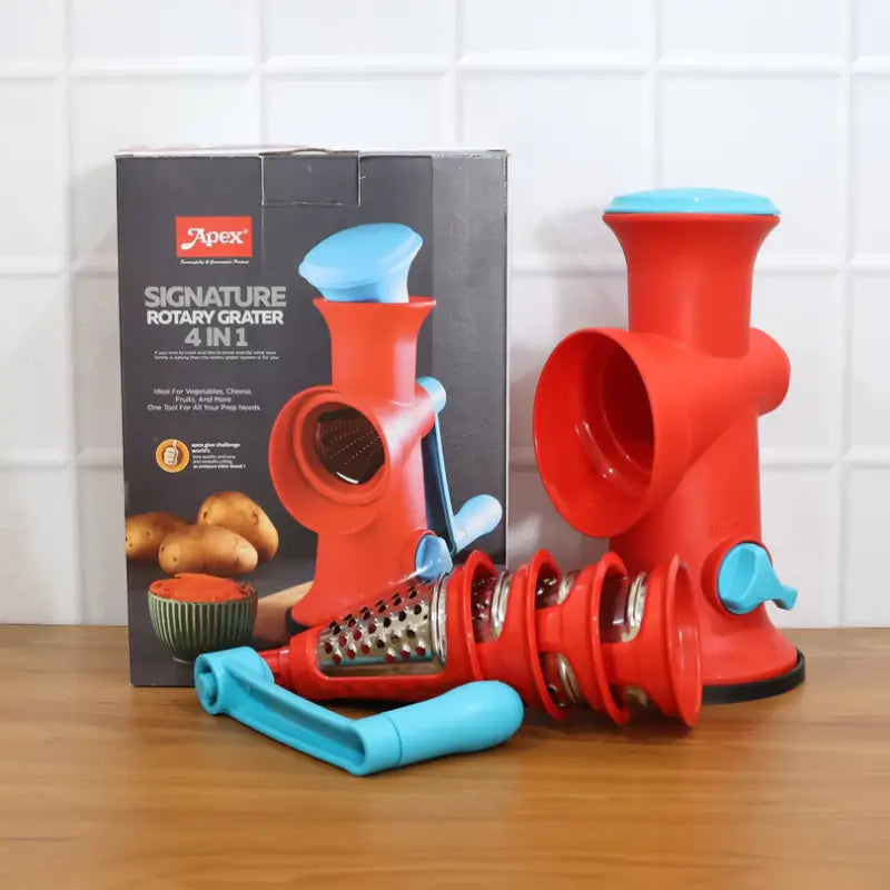 Apex 4 in 1 Signature Rotary Grater – Kitchen Prep Tool