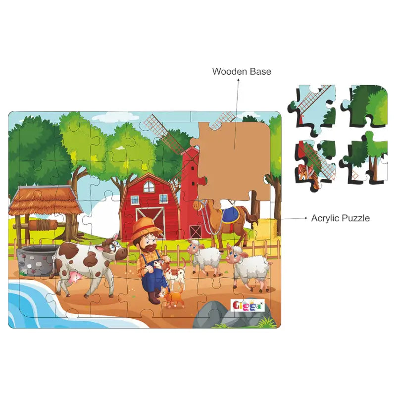 Dream Land 50pc Acrylic Puzzle Interactive & Educational, Safe & Durable for Kids