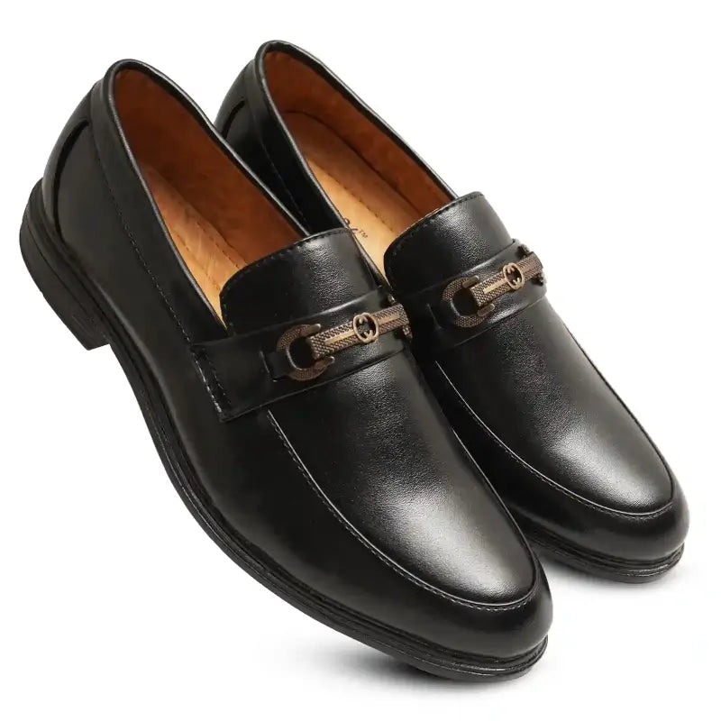 Latest Trendy Men Formal Shoes|Black Moccasin Shoes|Office Shoes For Men's & Boys-MOCCASIN08-TAN