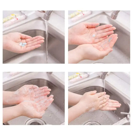 Disposable Paper Soap Tube Clean Soft Bath For Travel, Mixed Fragrance Paper Soap Sheets, Compact and Portable, Gentle on All Skin Types, Dissolves Easily, Hygienic and Travel-Friendly.