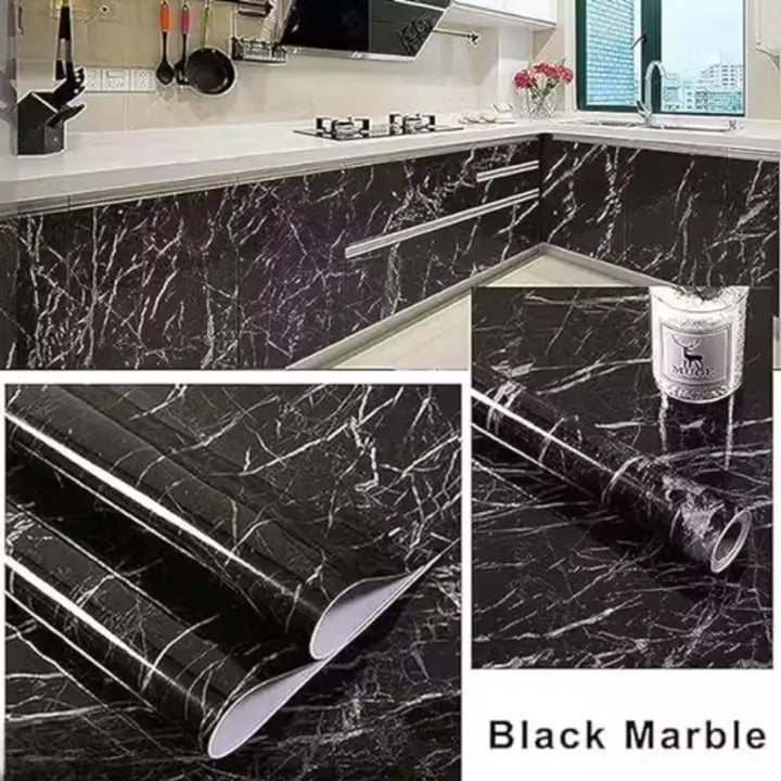 Self-Adhesive Marble Wallpaper – Kitchen & Furniture Decor